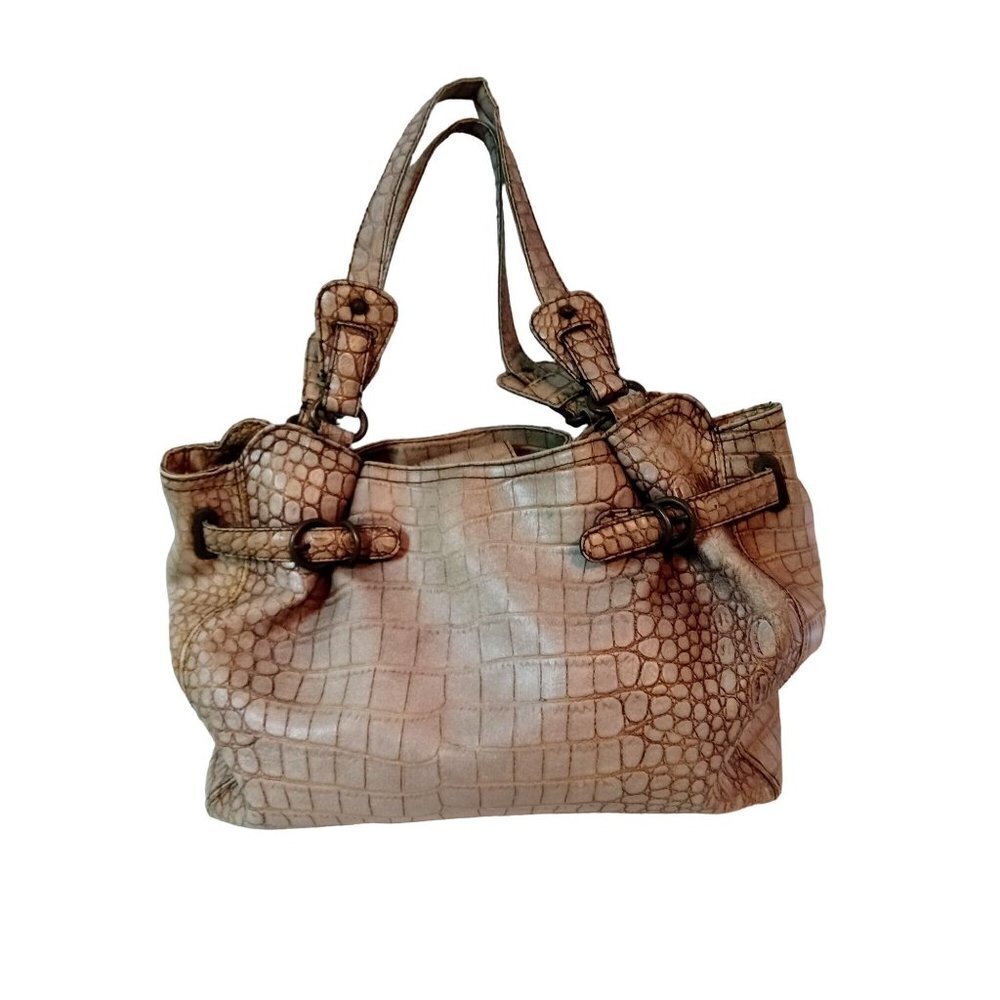 Jessica Simpson Crocodile Alligator Pattern Women Handbag